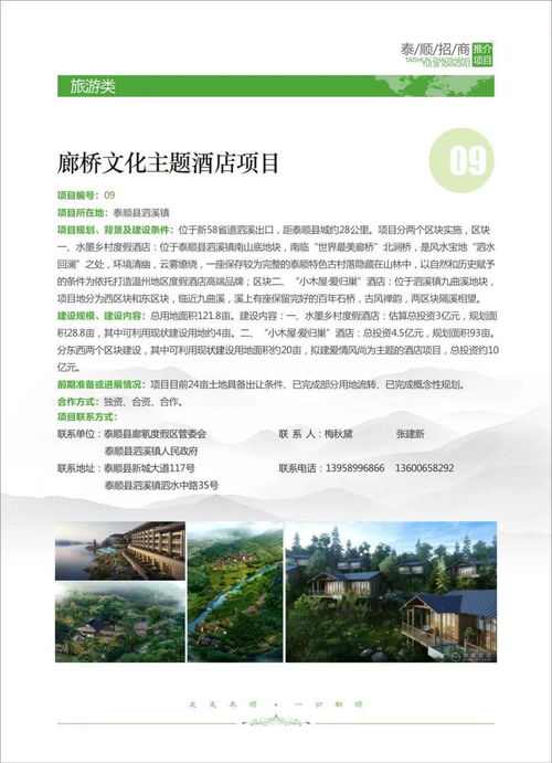 泰順推出25個旅游招商項目 通用機場、度假小鎮、云海農莊助力鄉村振興